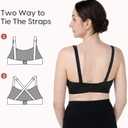 Momcozy Hands Free Pumping Bra, Adjustable Breast-Pumps Holding and Nursing Bra, Pumping & Nursing Bra in One (Black, XXL)