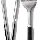 OXO Good Grips Grilling Tools, Tongs and Turner Set, Black