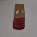 Solino Home Linen Christmas Table Runner 72 Inches Long - 100% Pure Linen Red Classic Tartan Plaid Table Runner 14 x 72 Inch for Dining, Xmas, Holiday, New Year