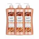 Suave Silk Protein Infusion Sleek & Smooth Conditioner for Dry, Unmanageable Hair, Anti Humidity & 48HR Frizz Control, Enhances Shine & Detangles, 28 FL OZ Pump, 3 Count