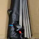 Aquarium Pool Pond,Collapsible Fish Ponds for Outside with Transparent Clear Viewing Panel,270 Gallon Fish Tank,PVC Canvas Above Ground Pond,Indoor/Outdoor Pond for Koi,Goldfish,with Drain Valve