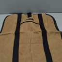 Goture 16oz Waxed Canvas 38.5×18 inch Firewood Carrier Heavy Duty Log Carrier Large Firewood Bag with Open-Side Firewood Storage Tote for Camping Indoor Black with Kindling Bag