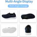 Apawwa Kids Lightweight Slip On Running Shoes - Pink/Blue/Navy/Black Walking Shoes for Toddler/Little Kids/Big Kids