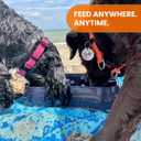 Marley Slowappy Slow Feeder - BPA-Free, Silicone Dog Feeding Bowl for Fast Eaters - Wet & Dry Food Suitable (Blue - Bowl Only)