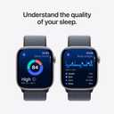 Apple Watch Series 11 [GPS 46mm] Smartwatch with Jet Black Aluminum Case with Black Sport Band - M/L. Sleep Score, Fitness Tracker, Health Monitoring, Always-On Display, Water Resistant