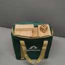 ApudArmis 54 PCS Tumble Timber Set [Up to 3.2FT], Pine Wooden Tumble Tower Game with Dice and Scoreboard Set - Classic Block Stacking Board Game for Teens Adults (Burlywood)