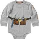 Carhartt Baby Girls' Long-Sleeve Bodysuit 6M