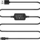 TKDY for Sony Handycam Charger USB Power Cord, AC-L200 ACL200 Power Adapter for DCR-SX40 DCR-SX44 DCR-SR45 DCR-SR47 DCR-SX63 DCR-SX65 DCR-SX85 DVD108 DVD610 DCR-SR62 DCR-SR68 Camcorder.