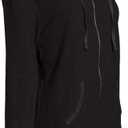 Hanes Womens French Terry Zip Hoodie Warm Up Or Track Jacket, Ebony, Medium US