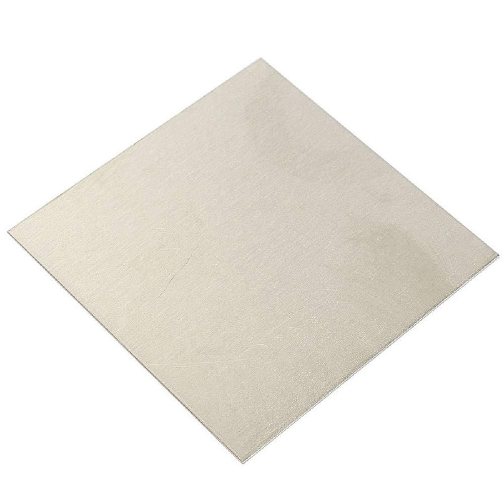 MXBAOHENG 99.96% Pure Nickel Sheet Ni Metal Thin Plate 1mm x 100mm x 100mm
