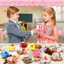 Valentines Day Gifts for Kids Classroom, 24 Pack Valentines Day Cards with Animal Plush Toy, Stuffered Animal Toys for Valentines Gifts Exchange, Kids Valentines Party Favors Supply For Boys Girls