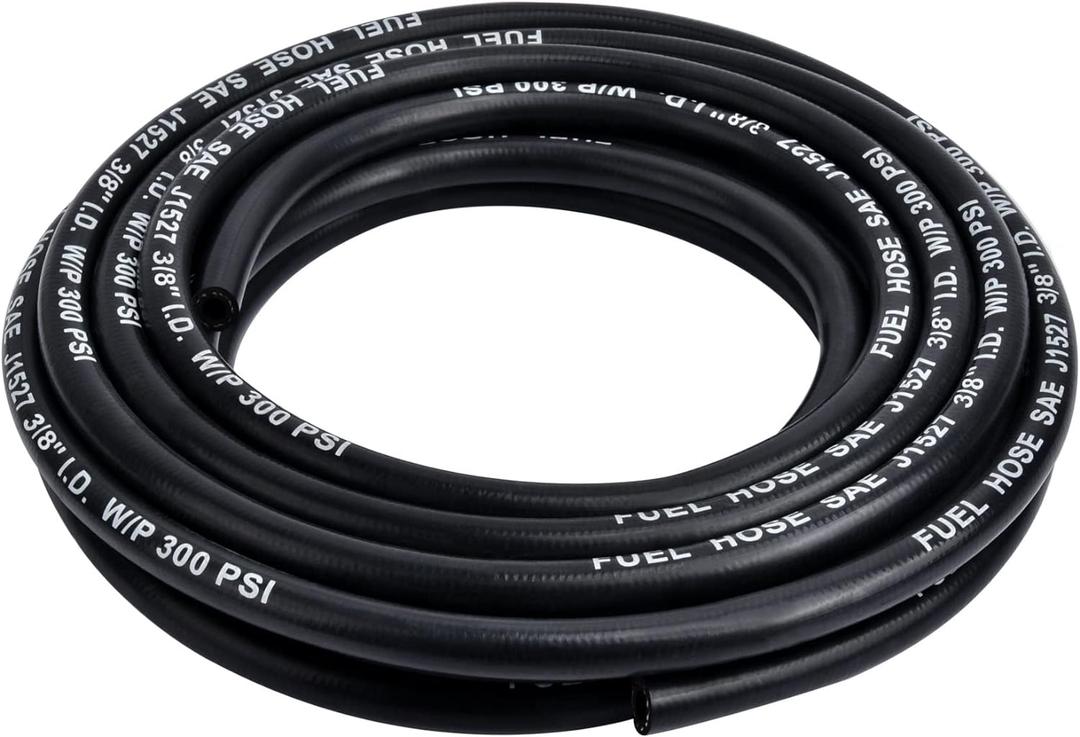 EVIL ENERGY 3/8 Marine Fuel Line Hose Type A1-15 Rubber 25FT SAE J1527