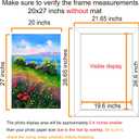 BESCRCL 20x27 Picture Frame Brown, Poster Frames Wall Hanging, Display Pictures 20 x 27 without Mat, 1 Pack