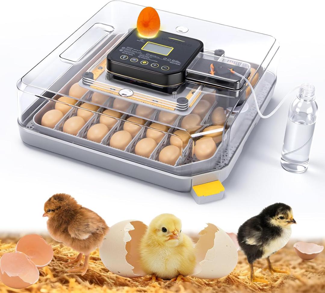 48 Incubators for Hatching Eggs, Egg Incubator with Automatic Egg Turning and Humidity Control, Temp Control, Egg Candler, Auto Water Refilling, Incubator for Chicken Eggs, Duck and Quail Eggs