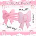 AceOrbit Pink Bow Headband Holder Organizer Hair Hoop Headband Wooden Display Stand Coquette Bow Hairband Stand Organizer Home Room Decors for Women