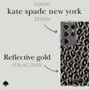 Kate Spade New York Samsung Galaxy S24 Ultra Case, Compatible with Wireless Charging - City Leopard Black