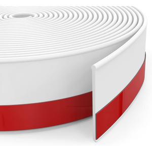 Door Draft Stopper, 32Ft Cuttable Door Sweep for Exterior Interior Doors,Weather Stripping, Block Draft Dust, Noise Insulation,Draft Guard 2" W x 32' L