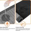 StepRite Kitchen Rugs, Kitchen Mats for Floor, 32"x20" Non-Slip Machine-Washable Kitchen Throw Rug, Absorbent Kitchen Runner Rugs Office, Kitchen Sink Standing Desk Mat, Kitchen Decor Carpet, Grey