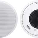 JBL Professional Control 226C/T 6.5-Inch Coaxial Ceiling Loudspeaker with High-Frequency Compression Driver and Multi-Tap Transformer, Sold as Pair, White