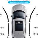 ZZEQYG Window Visors Rain Guard Shield for Toyota RAV4 LE XLE Premium Limited 2019-2025 Accessories Window Rain Guard Visors Vent Visors Window Deflector Out-Channel Vent Shades