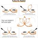 JM 2 Pairs Makeup Reading Glasses Magnifying Flip Down Cosmetic Readers for Women with Spring Hinge +2.0