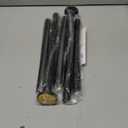 Shower Curtain Rod Adjustable 30-80" with Holder, Anti-Rust Shower Rod & Spring Tension Shower Rod No Drill, Black Shower Curtain Rod for Bathroom Tension Rod