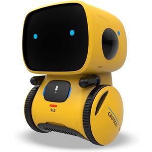 KaeKid Robots for Kids, Interactive Smart Robotic with Touch Sensor, Voice Control, Speech Recognition, Singing, Dancing, Repeating and Recording, Robot Toy for 3 4 5 6 7 8 Year Old Boys Girls (Yellow)