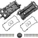 MITZONE Engine Valve Cover with Gaskte and Bolts Compatible with 2008-2018 Nissan 350Z Infiniti G35 Ex35 M35 M35H FX35 Q70 Q50 VQ35HR 3.5L Repalce # 13264-Jk20A 13264-Jk20B