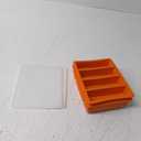 Silicone Ice Cube Molds Widely Use 2 Packs,Ice Cube Tray for Whiskey, Butter Mold,Freezer Molds for Soups and Sauces (Orange)