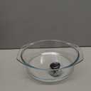 Leraze Tall Glass Microwave Splatter Cover for Food - Cookware & Bakeware Serving Dish Cover, Plate Guard Lid with Easy Grip Silicone Handle Knob - 100% Food Grade BPA Free & Dishwasher Safe - 10in