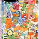 for iPhone 14 Plus Case, Tropical Citrus&Cocktails Y2K, Military-Grade Drop Protection, Carnival Soft Slim TPU Protective Cover with Camera Protection for Women & Girls (Fancy)