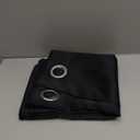 LEMOMO Black Thermal Blackout Curtains/52 x 45 Inch/Set of 2 Panels Room Darkening Curtains