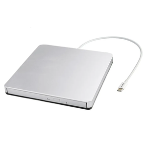 External USB-C SuperDrive DVD CD Drive Portable DVD CD Reader/Burner for Apple-MacBook Air/Pro/iMac/Mini/MacBook Pro/ASUS/DELL/Laptop with USB-C Port Plug and Play