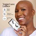 Velour Vegan Luxe Eyelashes, Luxurious Natural False Lashes, Lightweight, Reusable, Handmade Fake Lash Extensions, Wear up to 25 Times, 100% Vegan Mink, Soft and Comfortable, All Eye Shapes