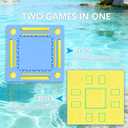 Floating Mahjong Table for Pool, 2-IN-1 Waterproof Floating Game Table for Mahjong Card Games Dominoes Poker, Adults Floating Board Pool Game Tray for Hot Tub Lake Beach Summer Pool Party Gift