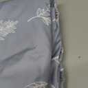 MUXHOMO Duvet Cover King Size, Reversible Floral Grey Duvet Cover Set with Zipper Closure, 3 Pieces Botanical Patterns Soft Microfiber Bedding Set (90"x104", 2 Pillow Cases 20"36") (01 - Grey Leaves (No Comforter))