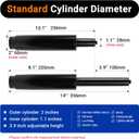 10.1 Inches-14 Inches Office Chair Cylinder Replacement - 3.9'' Stroke, Heavy Duty 1000lbs Class 4 Hydraulic Lift, Universal Pneumatic Piston Fit for Sinking Desk/Gaming Chairs