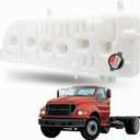 F81Z-8A080-AA Radiator Overflow Coolant Reservoir Tank Fit for Ford Truck F650 F750 2000-2003 for Ford F12000 F14000 F16000 1998-2005, Surge Expansion Bottle Replace# F81Z8A080AA F81A-8A080-AD