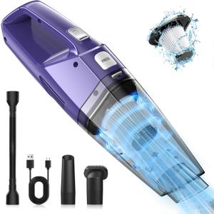 Bossdan Handheld Vacuum Cordless  Car Vac Portable with 8KPA & Multi Accessories & Low Noise, Lightweight Hand Held Vacuum Cordless Rechargeable for Car/Home/Dust/Pet Hair, Mine Portable Vacuum