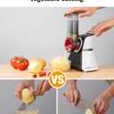 Electric Cheese Grater Salad Shooter,5-In-1 Electric Slicer For Home Kitchen,One-Touch Easy Control,With Safety Push Bar Cheese Grater Electric For Zucchini,Cheese,Vegetables And Smoothie