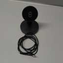 Magnetic Wireless Charger Stand 15W Fast Mag-Safe Charger for iPhone 17/17 pro/ 17 Air/ 17 pro max 16/15/14/13/12 Series Magnet Wireless Charging Station/Pad with Sleep-Friendly Light for AirPods (Black)