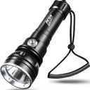 Scuba Dive Light Diving Flashlight High Lumens Underwater Flashlight 150m Waterproof, 400m Long Throw Beam Diving Light, Best Rechargeable Dive Torch for Diver Snorkeling, Caving