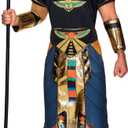 Spooktacular Creations Egyptian King Pharaoh Deluxe Halloween Costume For Men Role-Playing Cosplay (Medium)