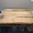 OffiGo 55 Inch L Shaped Electric Standing Desk with Keyboard Tray, Reversible Height Adjustable Corner Computer Desk with Monitor Stand, Sit Stand Up Lift Table for Home, Office, Carbon Fiber Black