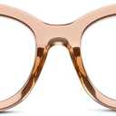 Peepers by PeeperSpecs Oprah's Favorite Center Stage Women's Oversized Blue Light Blocking Reading Glasses, Tan,  +2.00