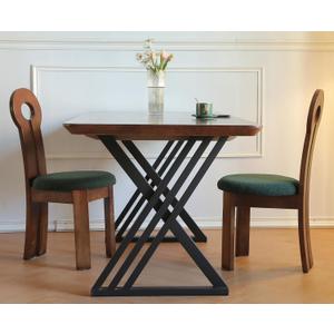 Metal Table Legs, Triangle Shape Industrial/Modern Heavy Duty Dining Table Legs Set of 2 (28.3'H 23.6'W)
