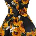 Topdress Women'sVintage Polka Audrey Dress 1950s Halter Retro Cocktail Dress  S