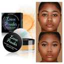 4 x Loose Setting Powder, Bake Makeup Powder Full Coverage Matte Finish (Cappuccino, 6g/O.21oz)