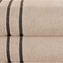 Cotton 2 Pack Oversized Bath Towel Set 28x55 inches, Large Bath Towels, Ultra Absorbant Compact Quickdry & Lightweight Towel, Ideal for Gym Travel Camp Pool - Tan
