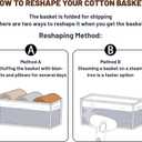 MiniArk Large Shallow Organizing Baskets 15x11x5.1 Inches - Rope Woven Storage Bins for Bathroom, Shelves, Cube Closet, Black Woven Brown 3 Packs